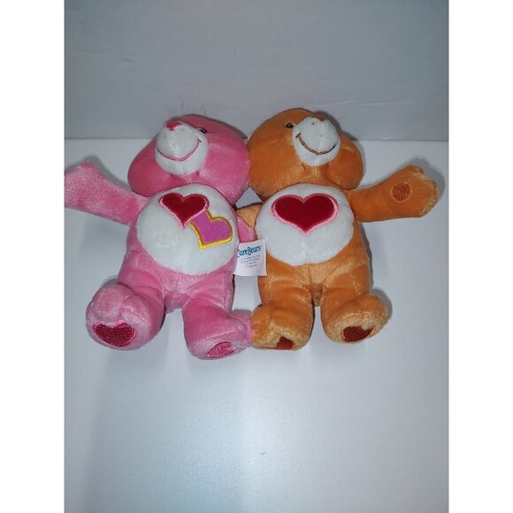 Care Bears Plush Set - Love-A-Lot & Tenderheart Bear - 8" - Soft & Cuddly - Picture 11 of 16